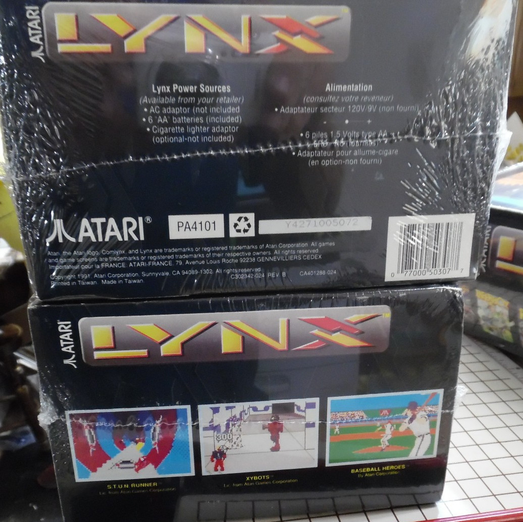 Atari Lynx II Handheld Game System in Original Black BOX Matcng SN#, PAG-4101