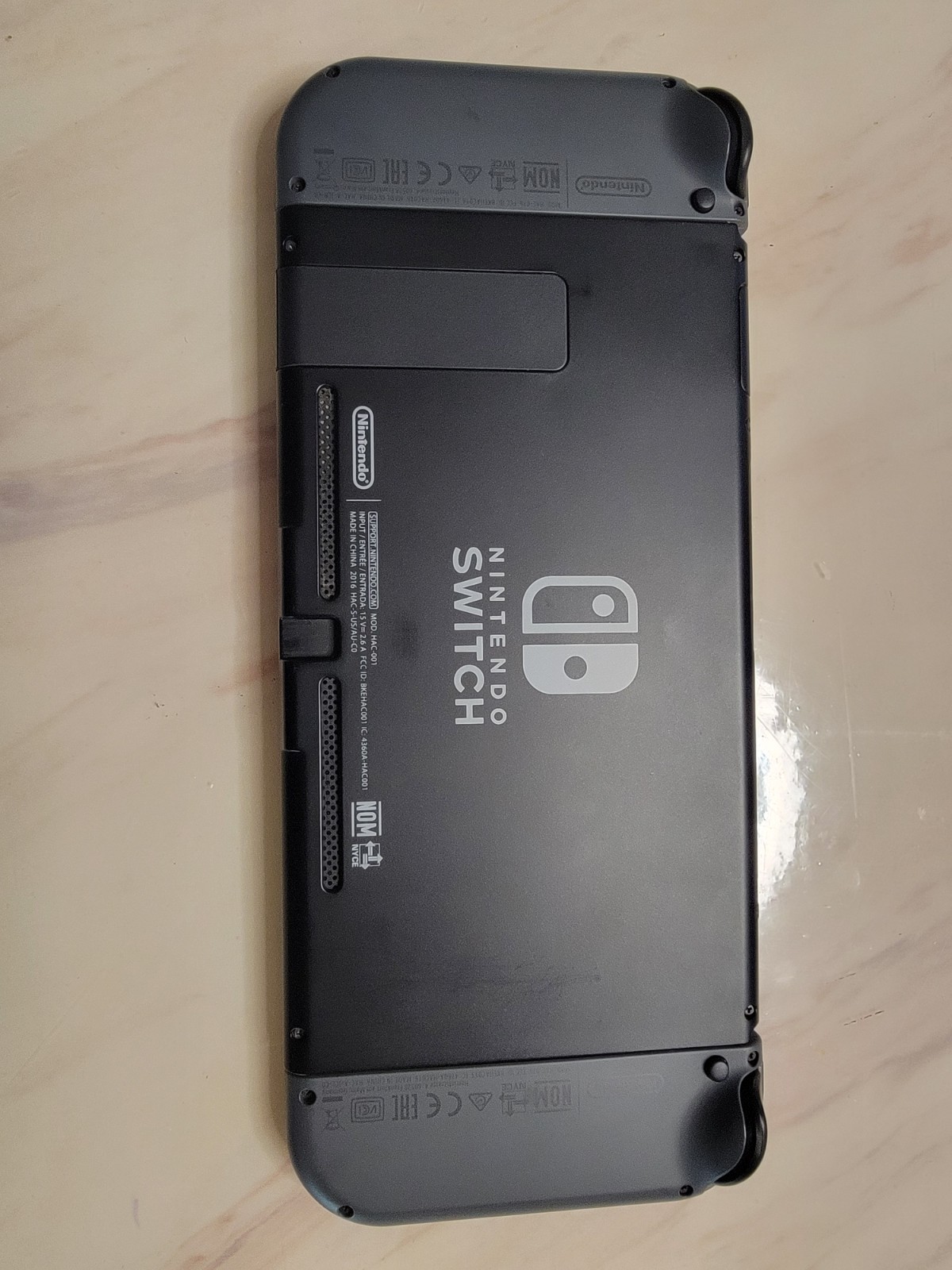 Nintendo Switch 32GB Gray Console with Dock, Joy-Con Grip/Straps, Case + Extras