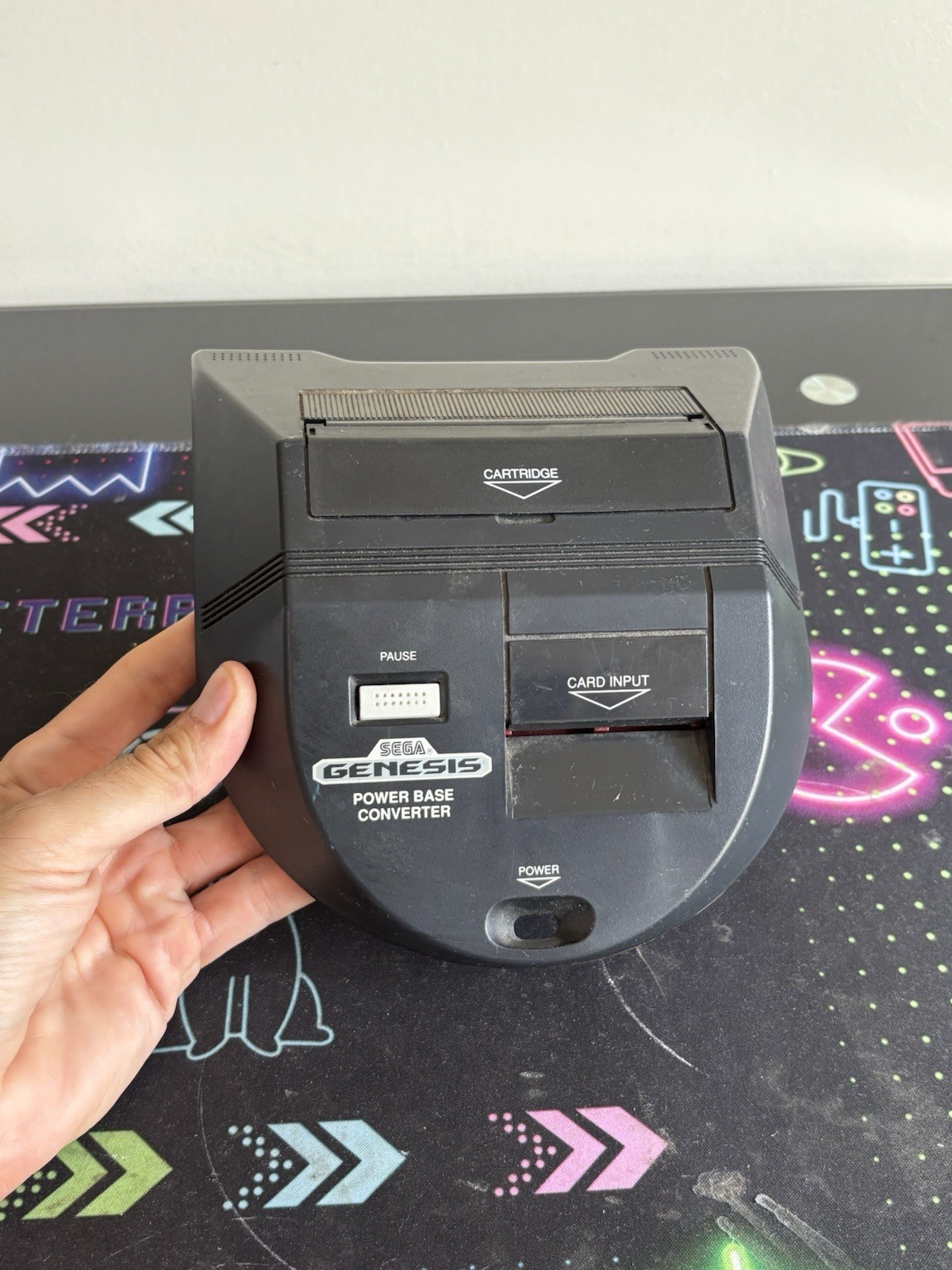 Sega Genesis Power Base Converter Model #1620 Play Master System Games WORKING