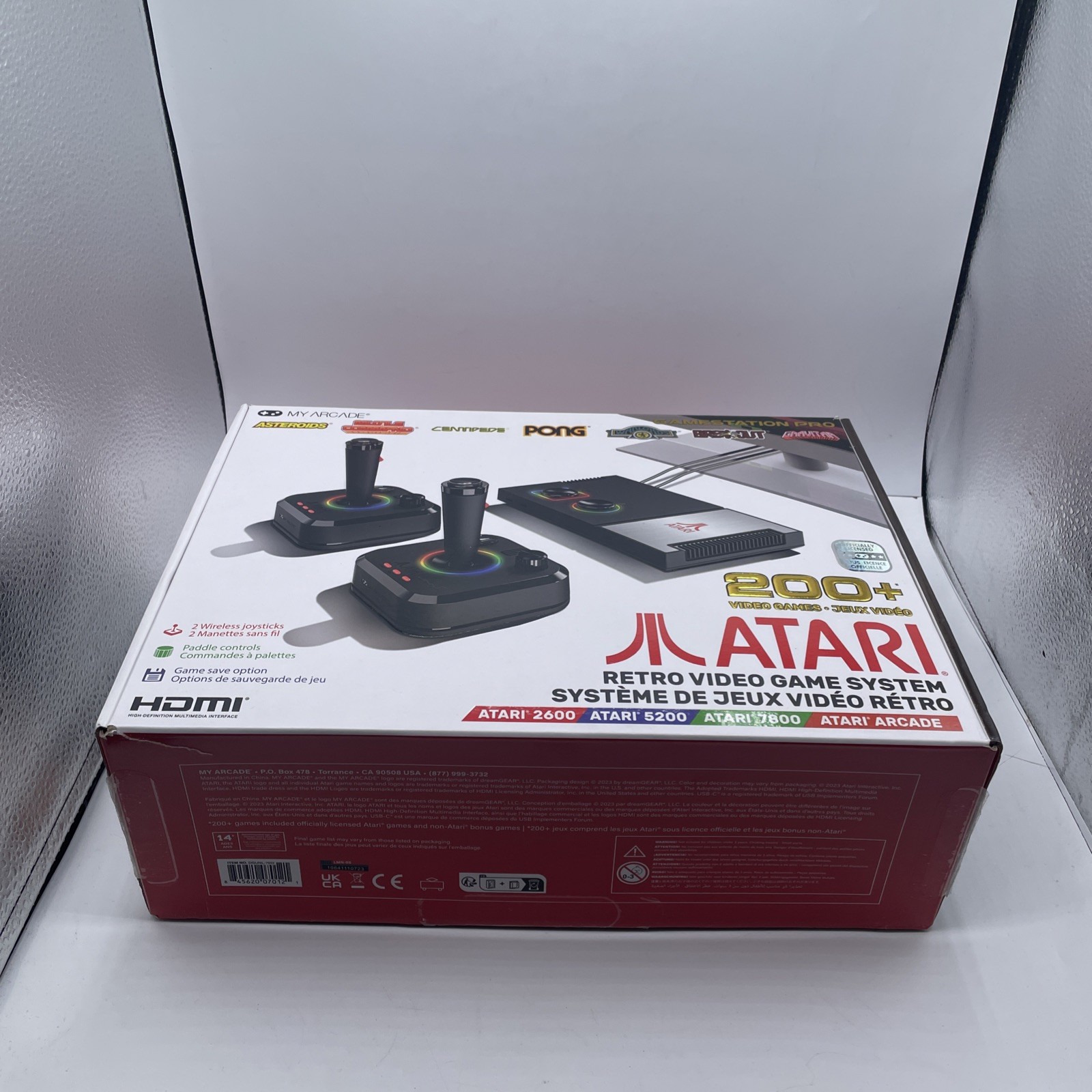 My Arcade Atari GameStation Pro HDMI Console Games 7000 – 2 Wireless Controllers