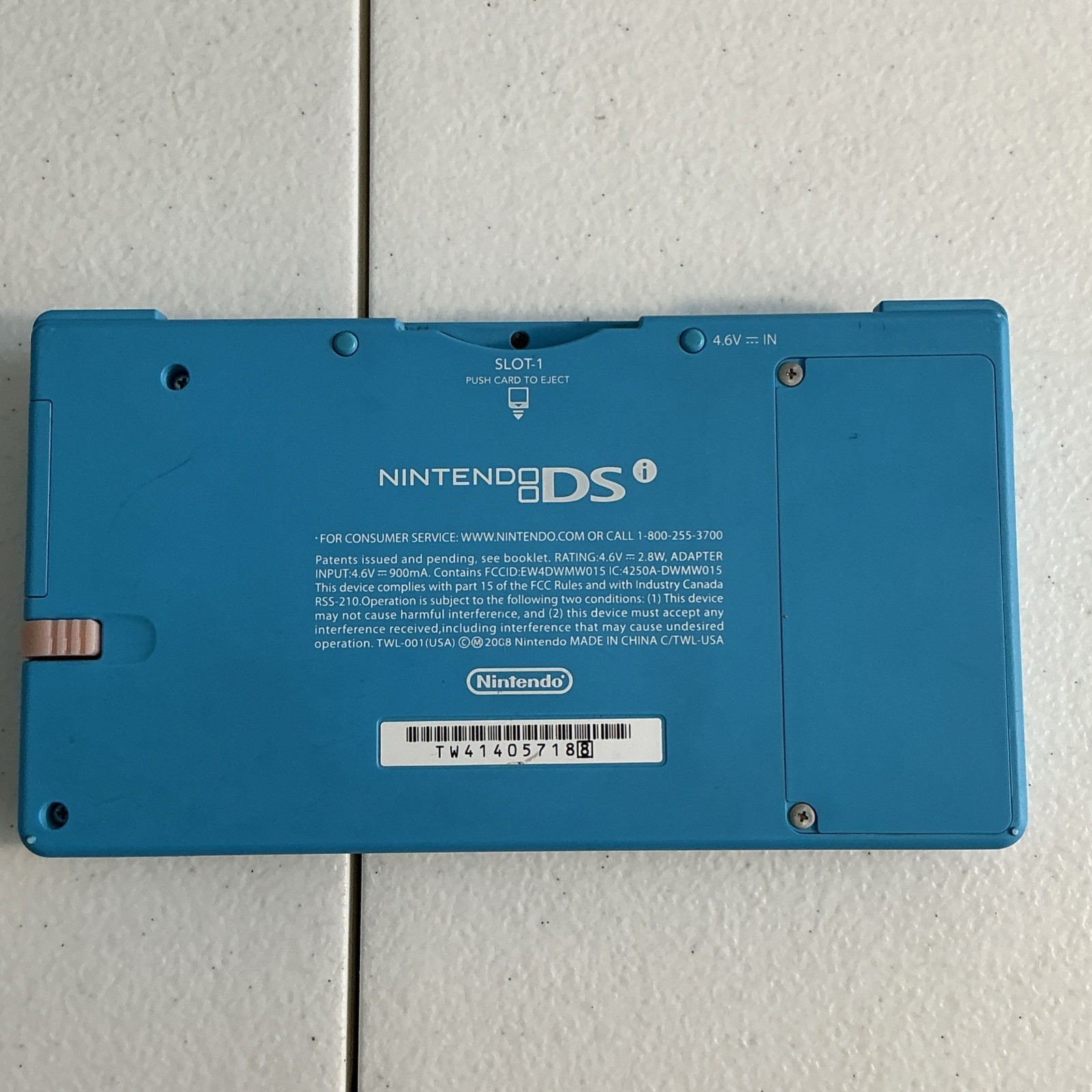 Nintendo DSi Light Blue Handheld Console Game System Tested Working