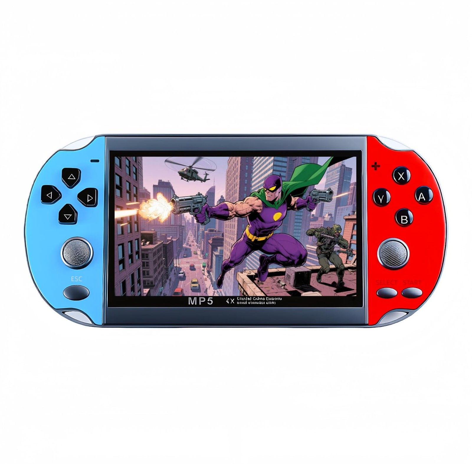 JXD Colorful Retro Video Game Console 4.3 inch Sreen 8GB Built-in 3000 Games Han