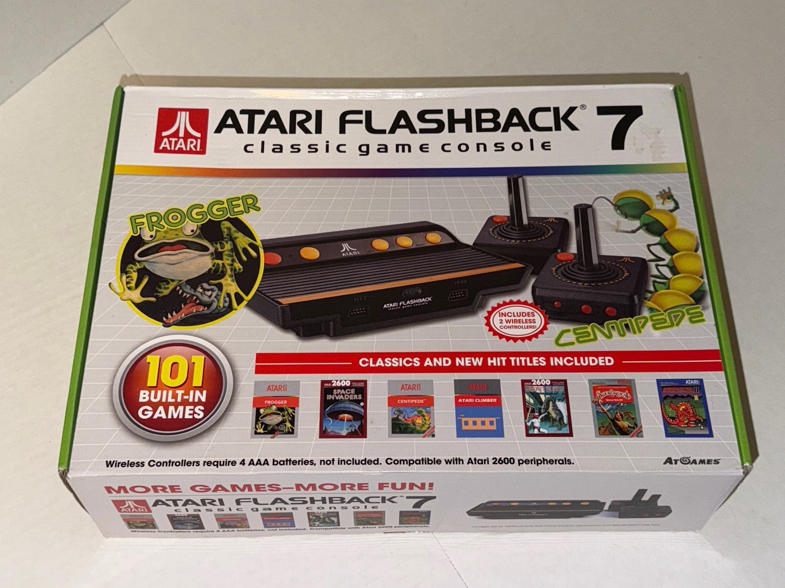 Atari Flashback 7 Classic Game Console 101 Built-In Games with Wireless Control