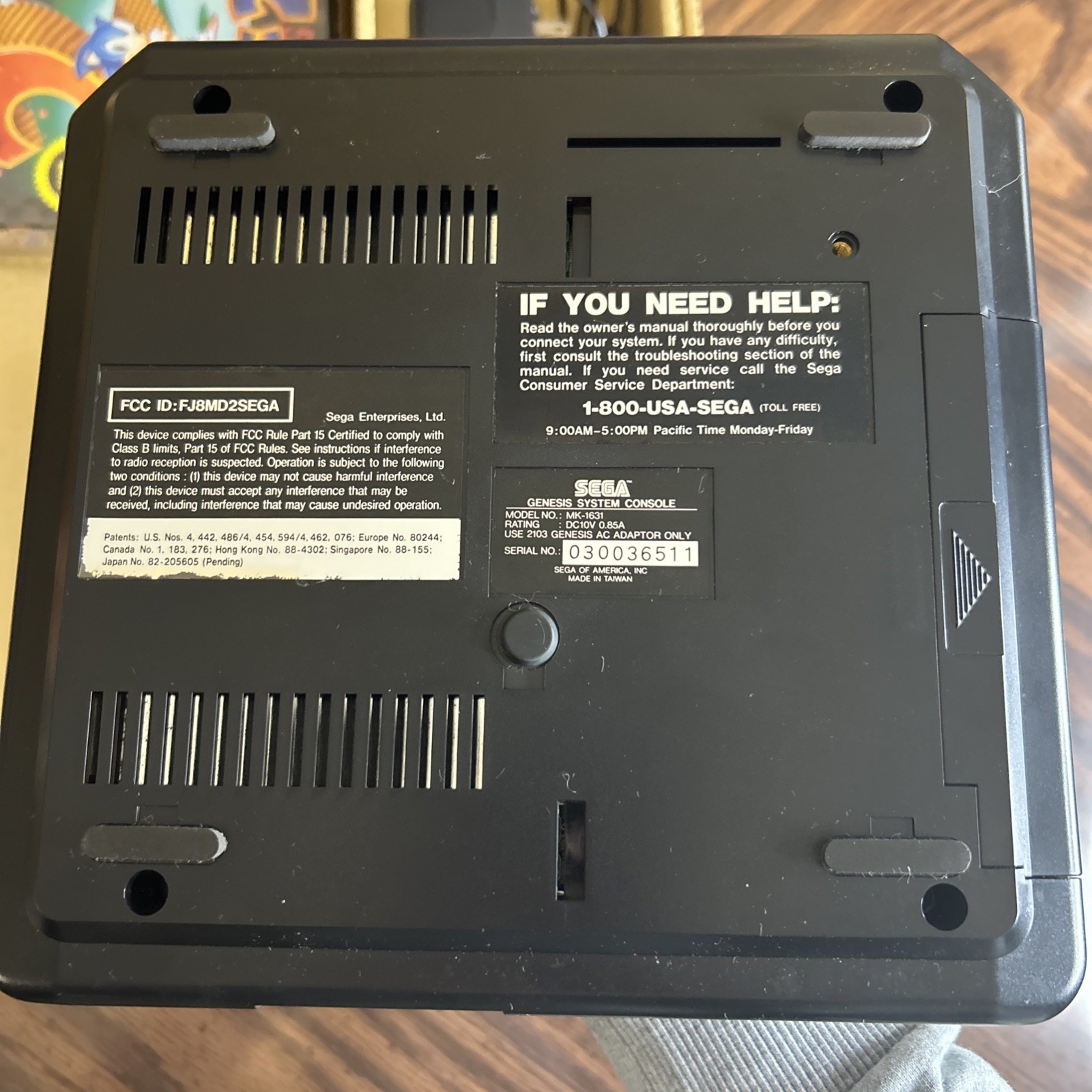 Sega Genesis Model 2 Console Complete in Box Sonic 2 Bundle Manual Reg Card Post