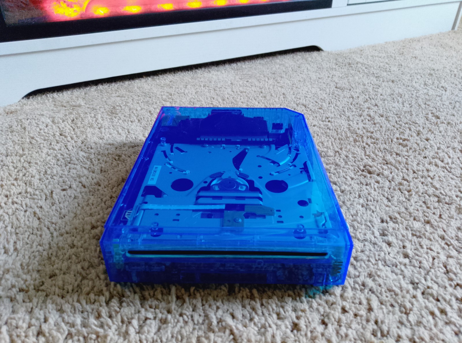 Custom Transparent Blue Wii Console Nintendo Wii Custom Wii Tested Working