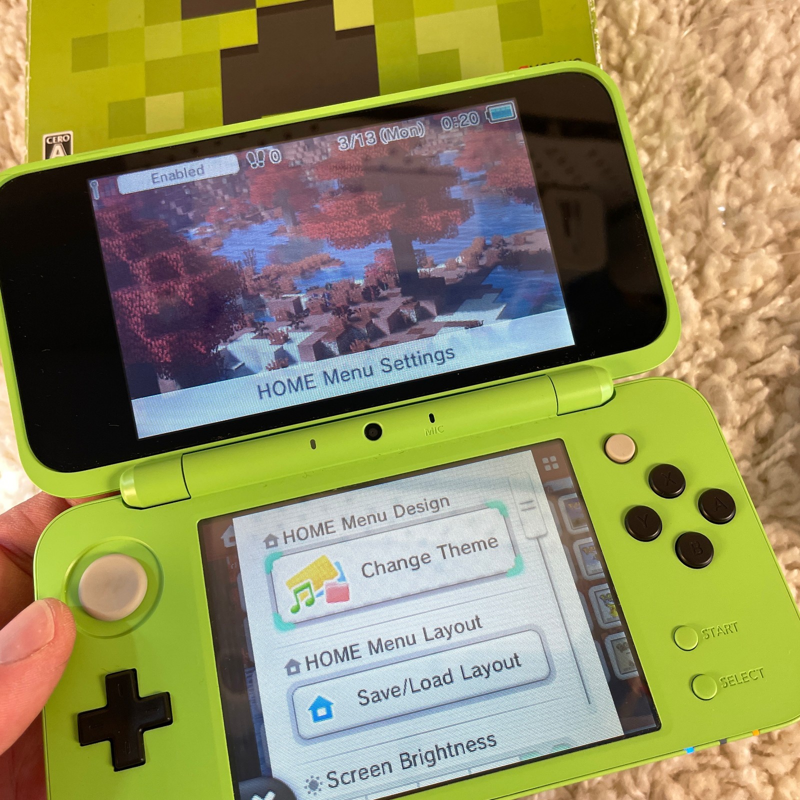New Nintendo 2DS XL LL Minecraft Creeper Edition Console Japanese US Seller Box