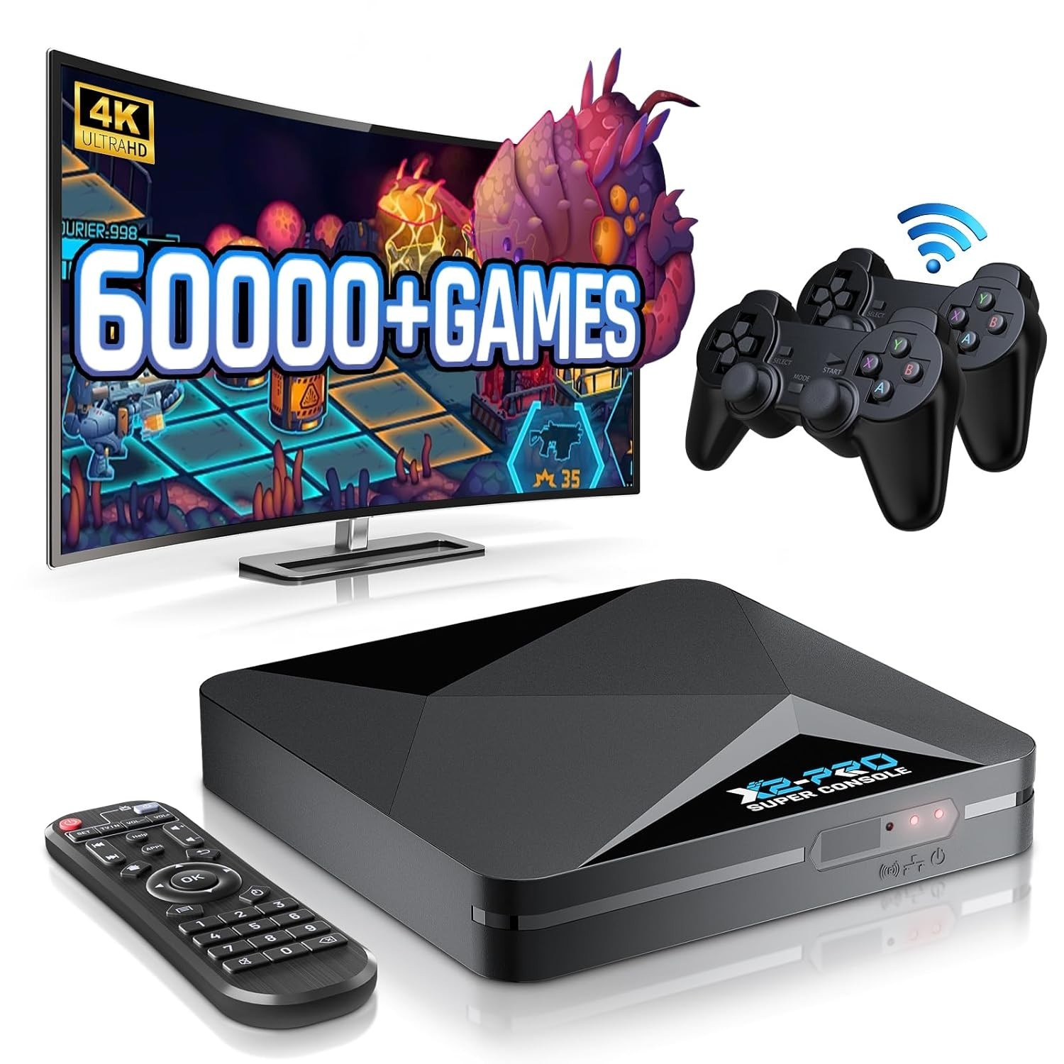 Powerful All-in-One Retro Console: 65,000+ Games & 60+ Emulator Compatibility-~