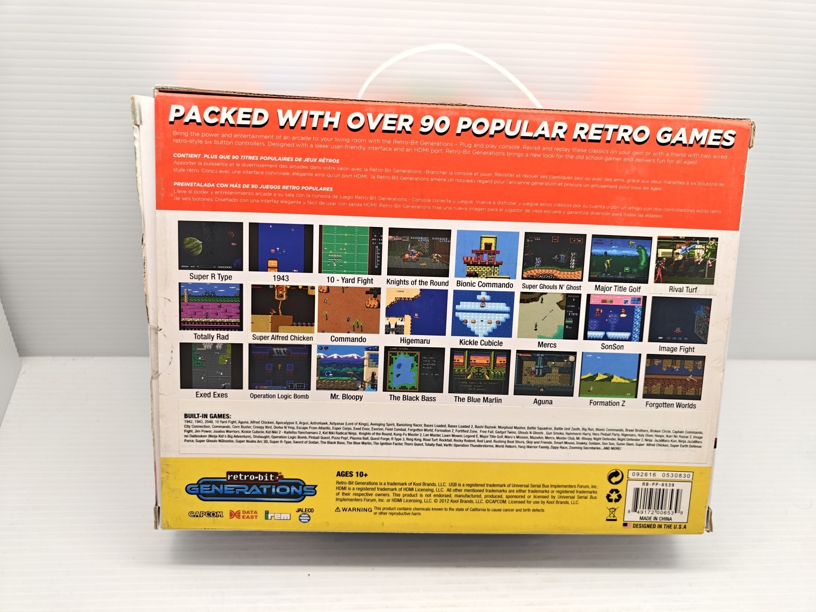 Retro-Bit Generations Game Console 100+ Games HDMI Capcom Jaleco Irem Data East