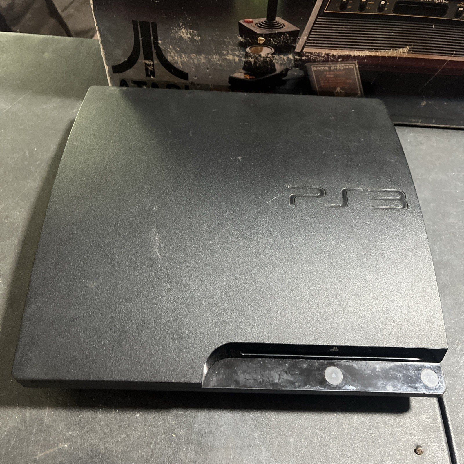 Sony PlayStation 3 Slim PS3 320GB Black Console Gaming System CECH-3001B Tested