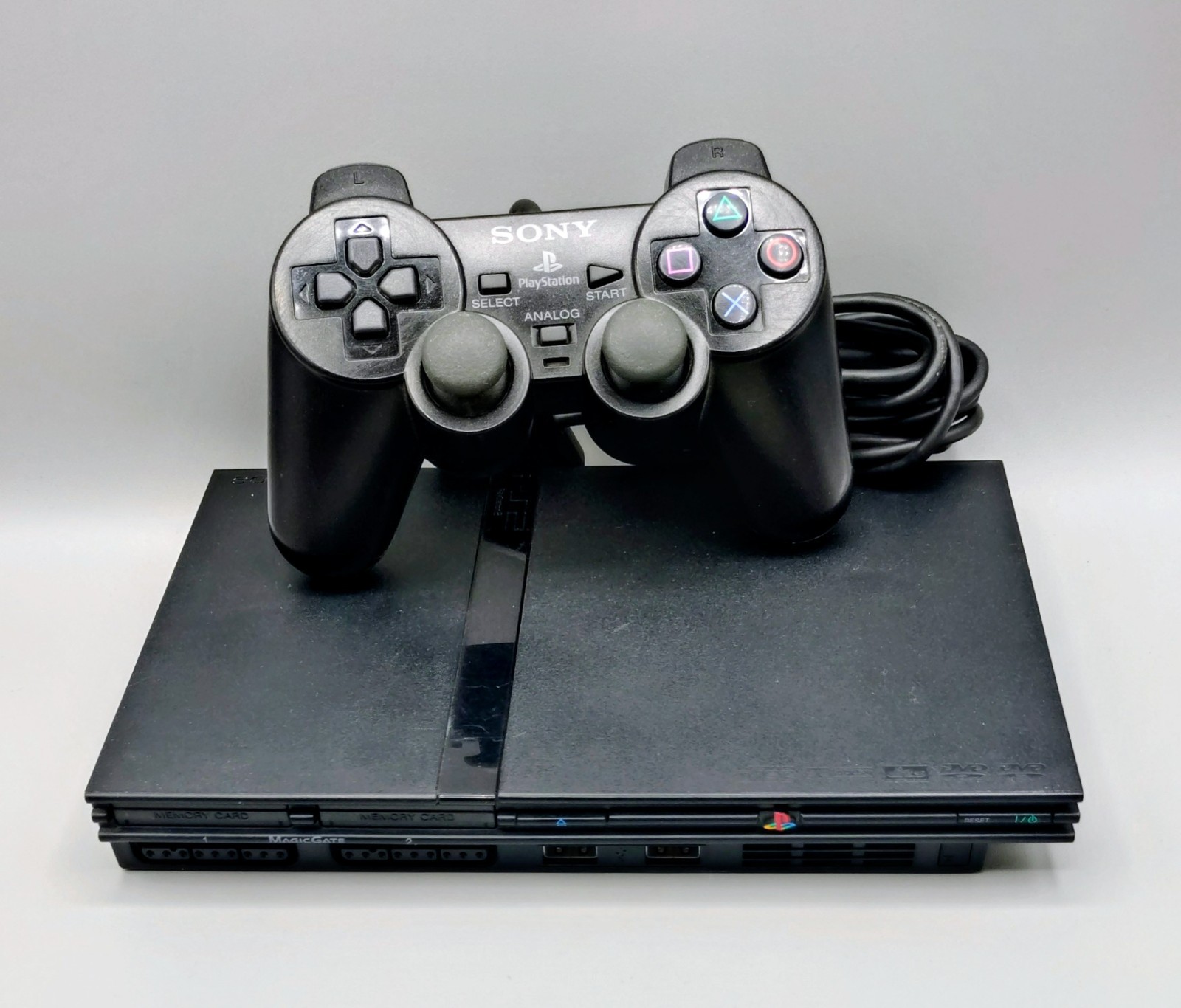 Sony PlayStation 2 Slim PS2 Black Console Gaming System Only SCPH-77001