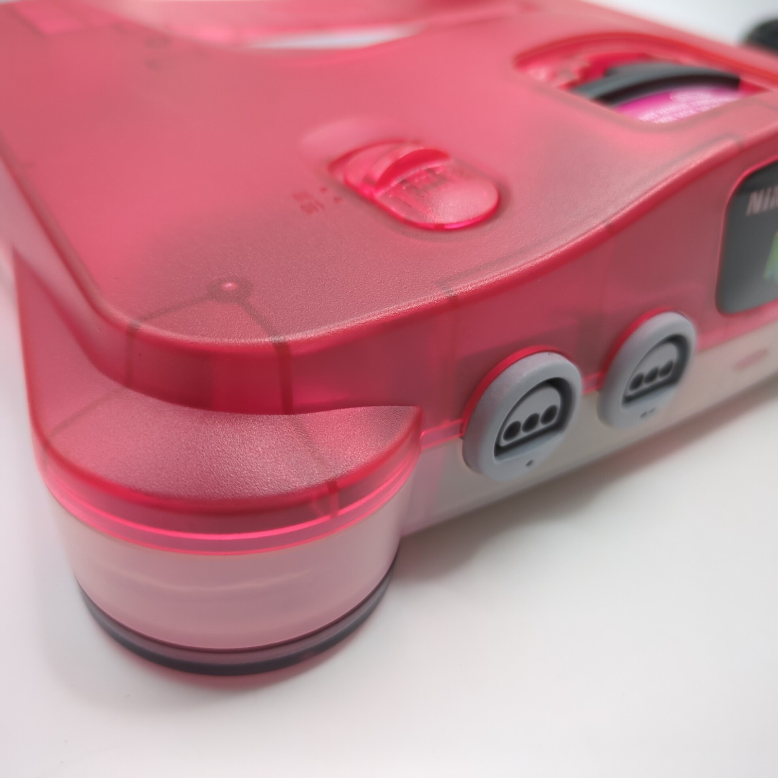 Nintendo 64 N64 Clear Red/Watermelon Style Console/Controller Tested from Japan