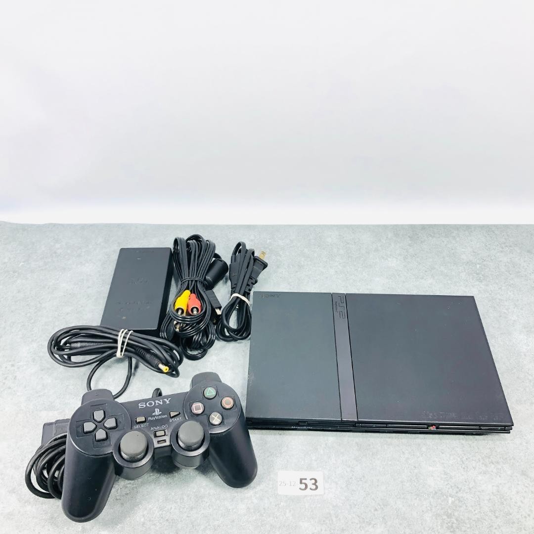 Sony PS2 Console system SCPH-75000 CB Charcoal Black NTSC-J Tested Working