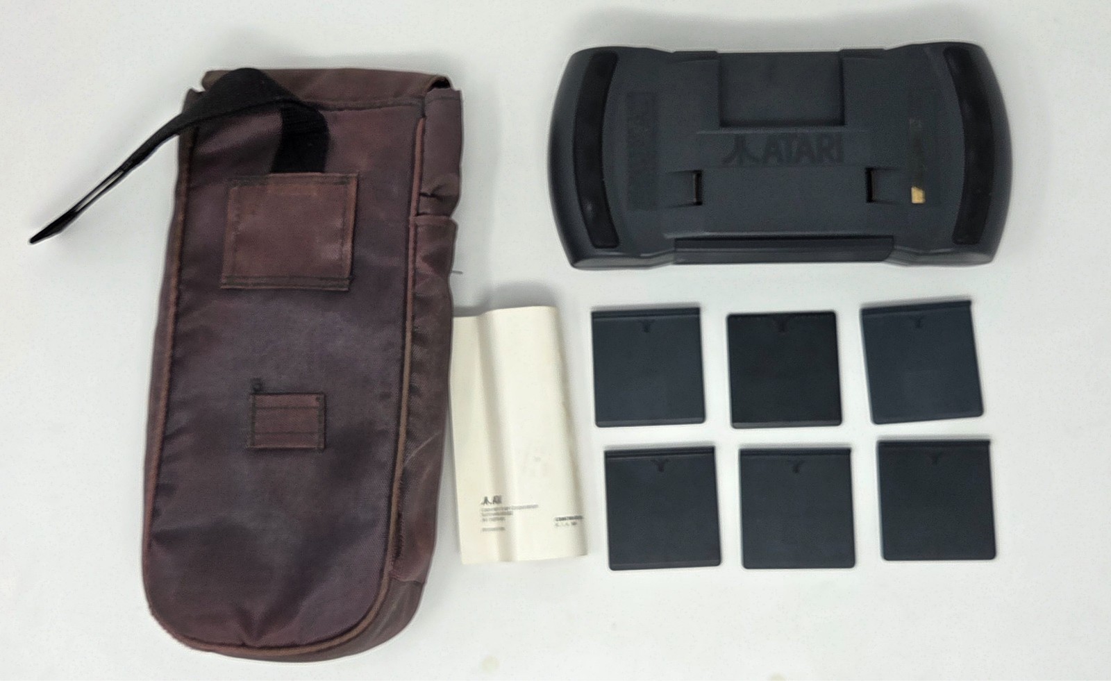 Atari Lynx II Black Handheld System Tested + Case + OEM Manual+ Game Bundle