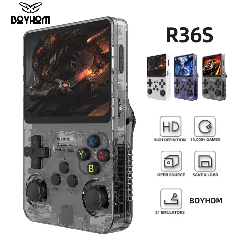 R36S Retro Handheld Console 128GB 3.5” IPS
