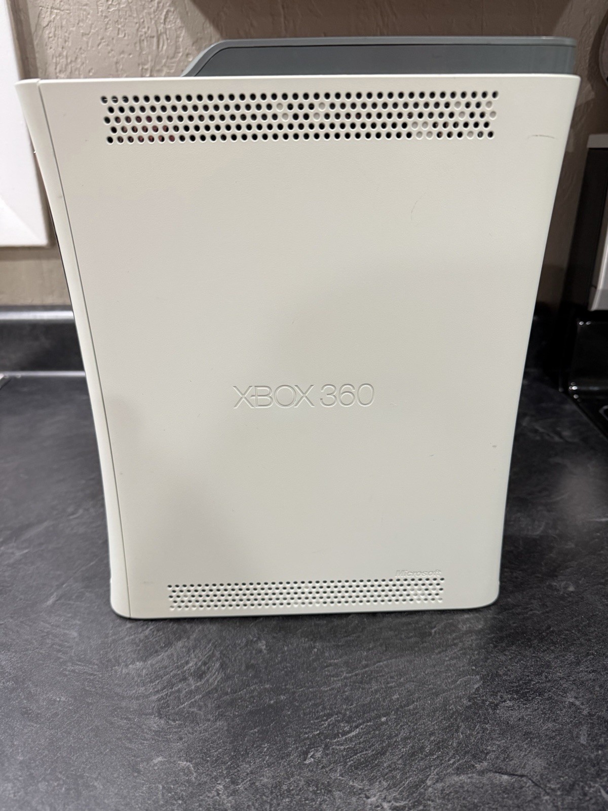 Microsoft Xbox 360 Console with White Wireless Controller -Cleaned and Tested