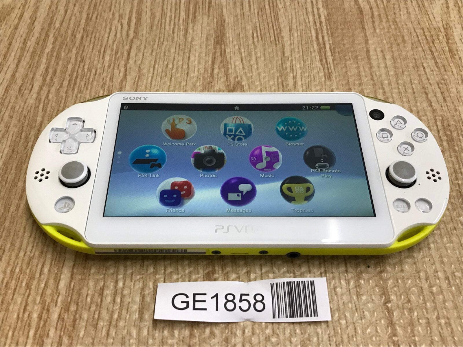 PS Vita PCH-2000 LIME GREEN & WHITE Console Japan – With Defects GE1858