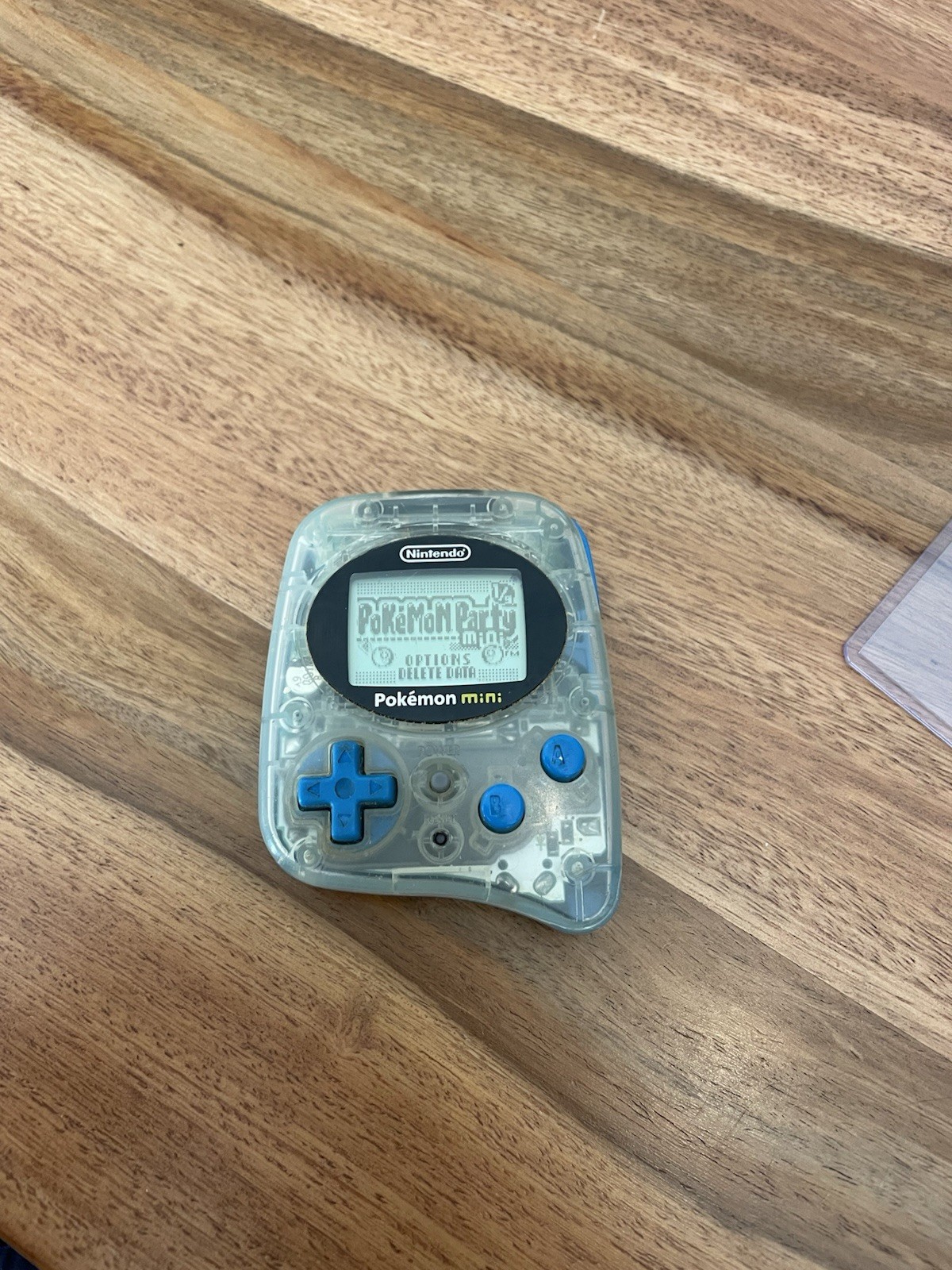 Pokemon Mini – Wooper Blue – Plus, Pokemon Party And Puzzle Collection Games
