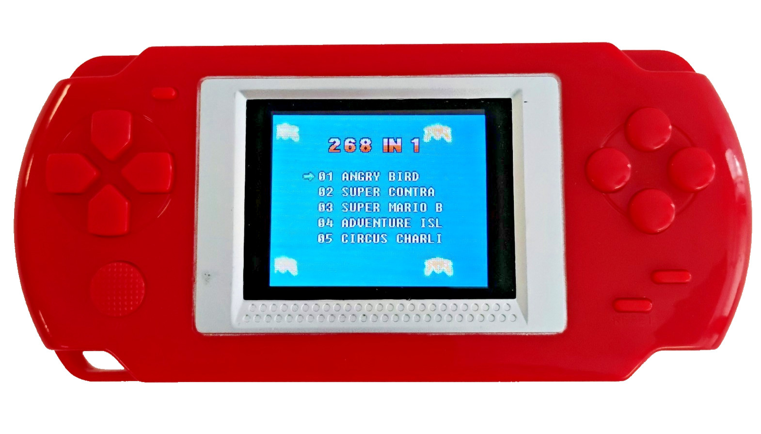 Handheld Portable Video Game Player 260 games Contra Angry Birds F1 Mario