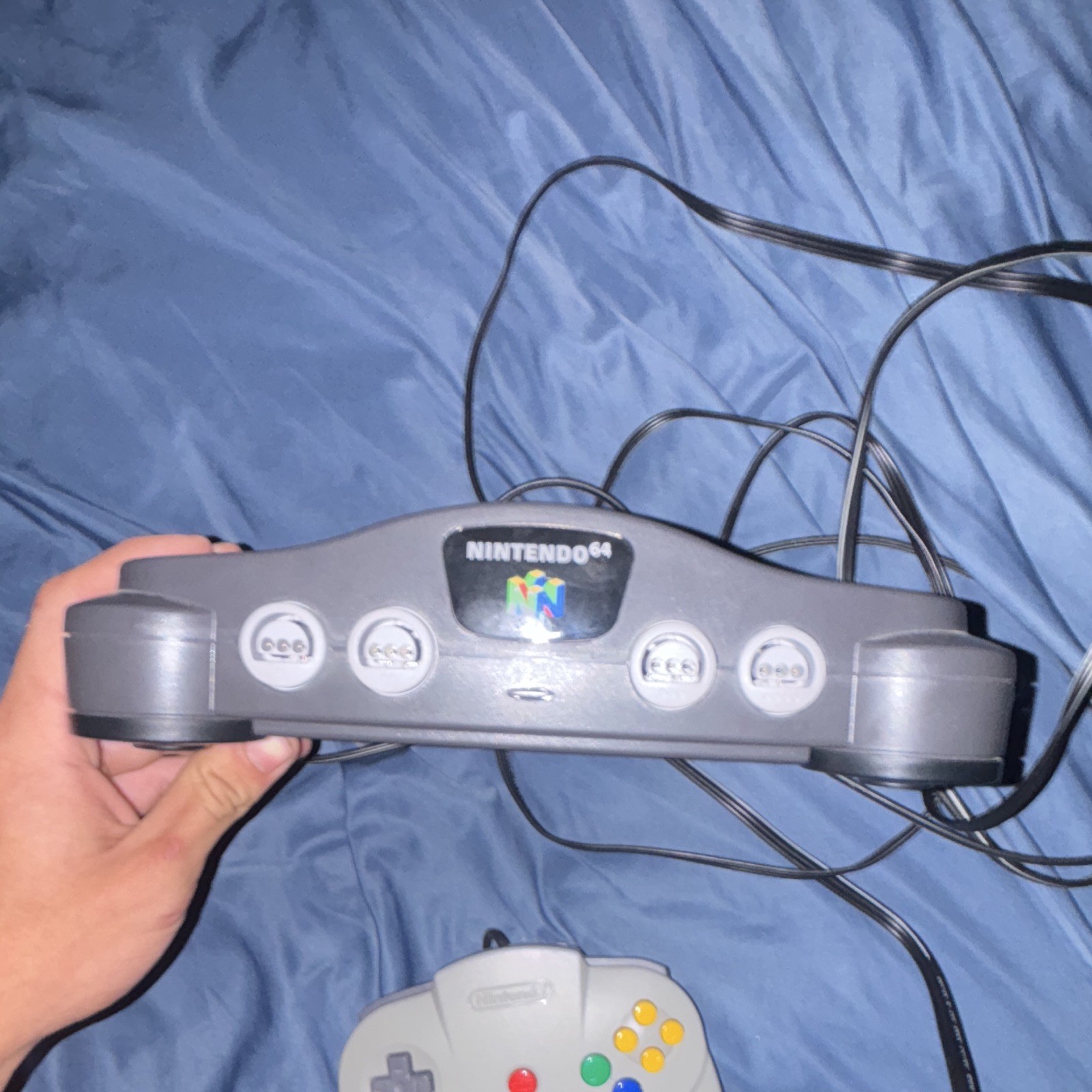 TESTED WORKING | Nintendo N64 Gray Console w/ OEM Controller Power Cord AV Cable