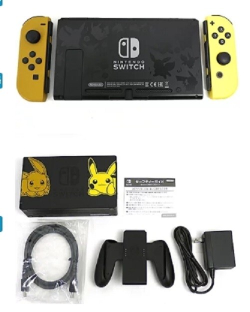 Nintendo Switch Pokemon LET’S GO Pikachu Console Limited Edition Set HDMI Used
