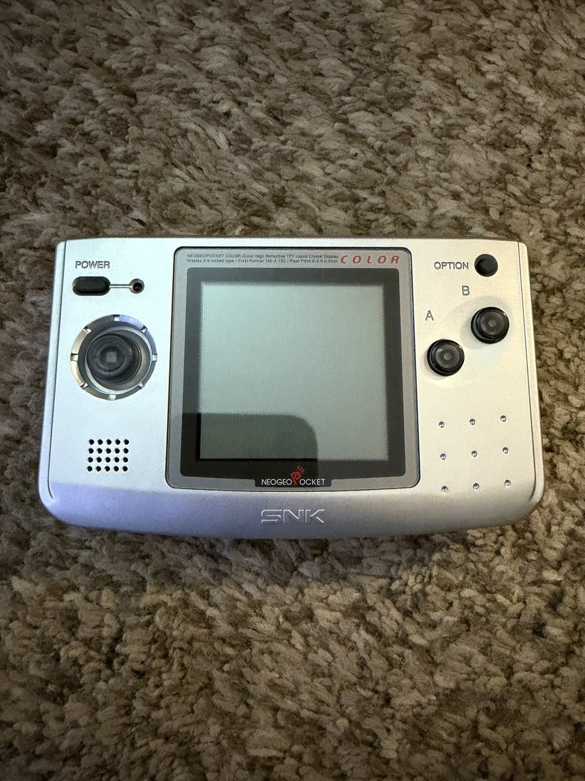Neo Geo Pocket Color Platinum Silver (SNK, 1999) – Tested/Working – CIB – RARE!