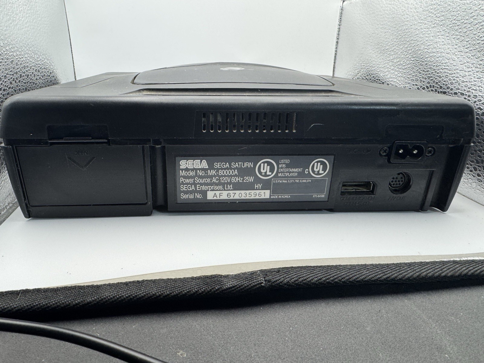 SEGA Saturn Model MK-80000 CONSOLE ONLY FOR PARTS OR REPAIR UNTESTESTED