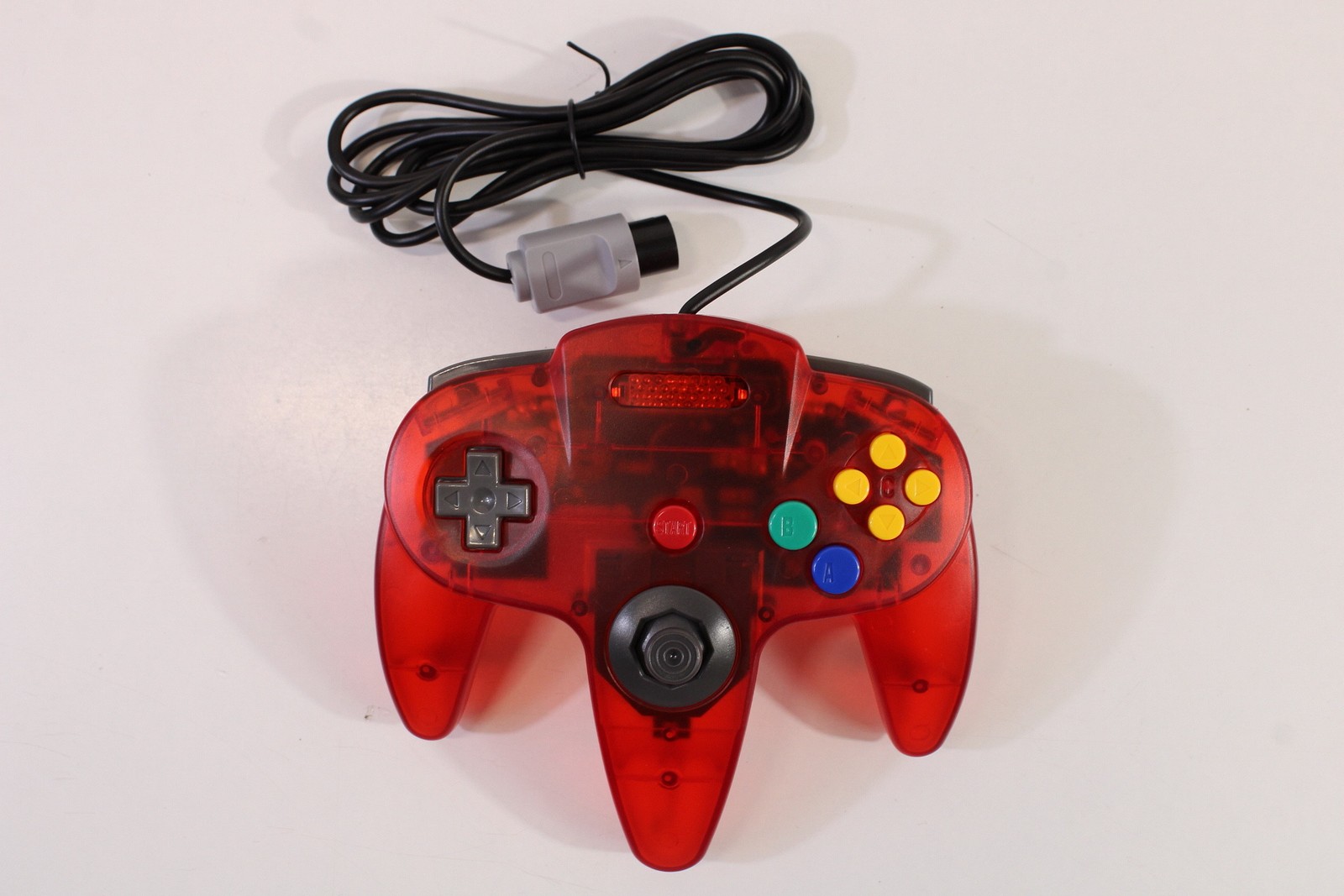 Nintendo 64 Clear Red Console Controller AC S-Video to HDMI N64 NTSC REGION FREE