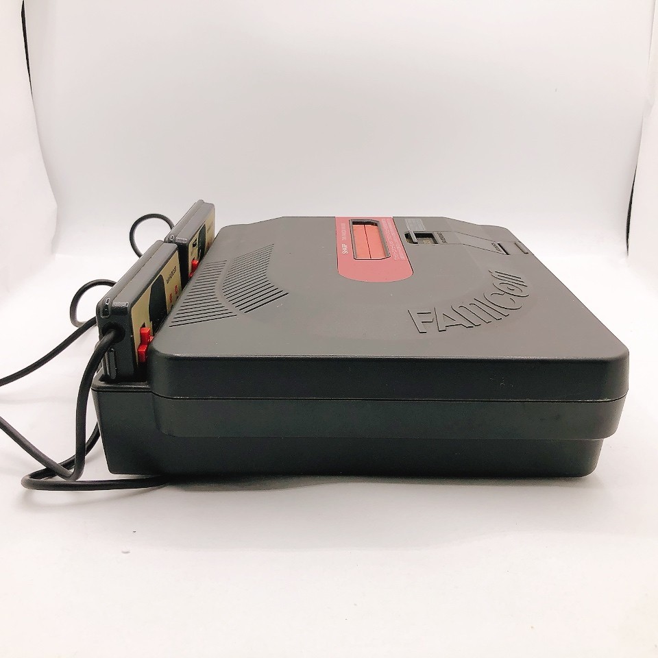 Sharp Twin Famicom Console System Black New Belt AN-500B Box Japanese Tested