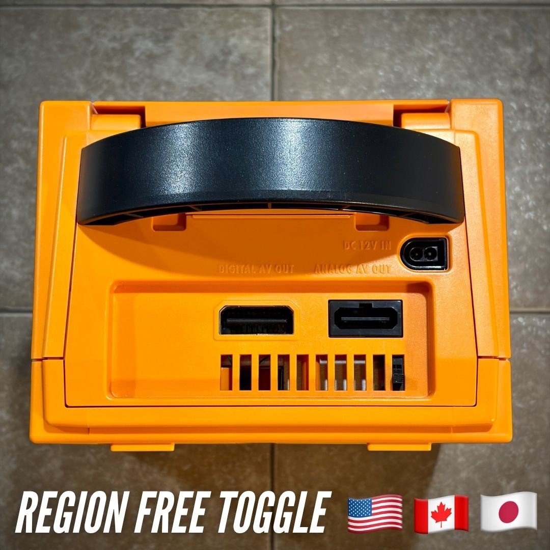 SPICE ORANGE Nintendo GameCube Console DOL-001 Authentic REGION FREE JPN / USA