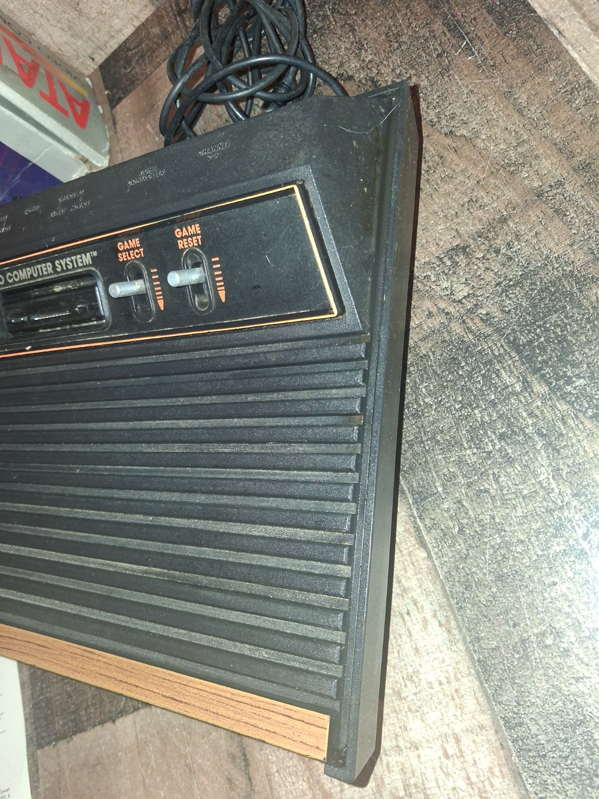 Vintage Atari 2600 Video Computer System 1984 Untested w/Box Paddles Read