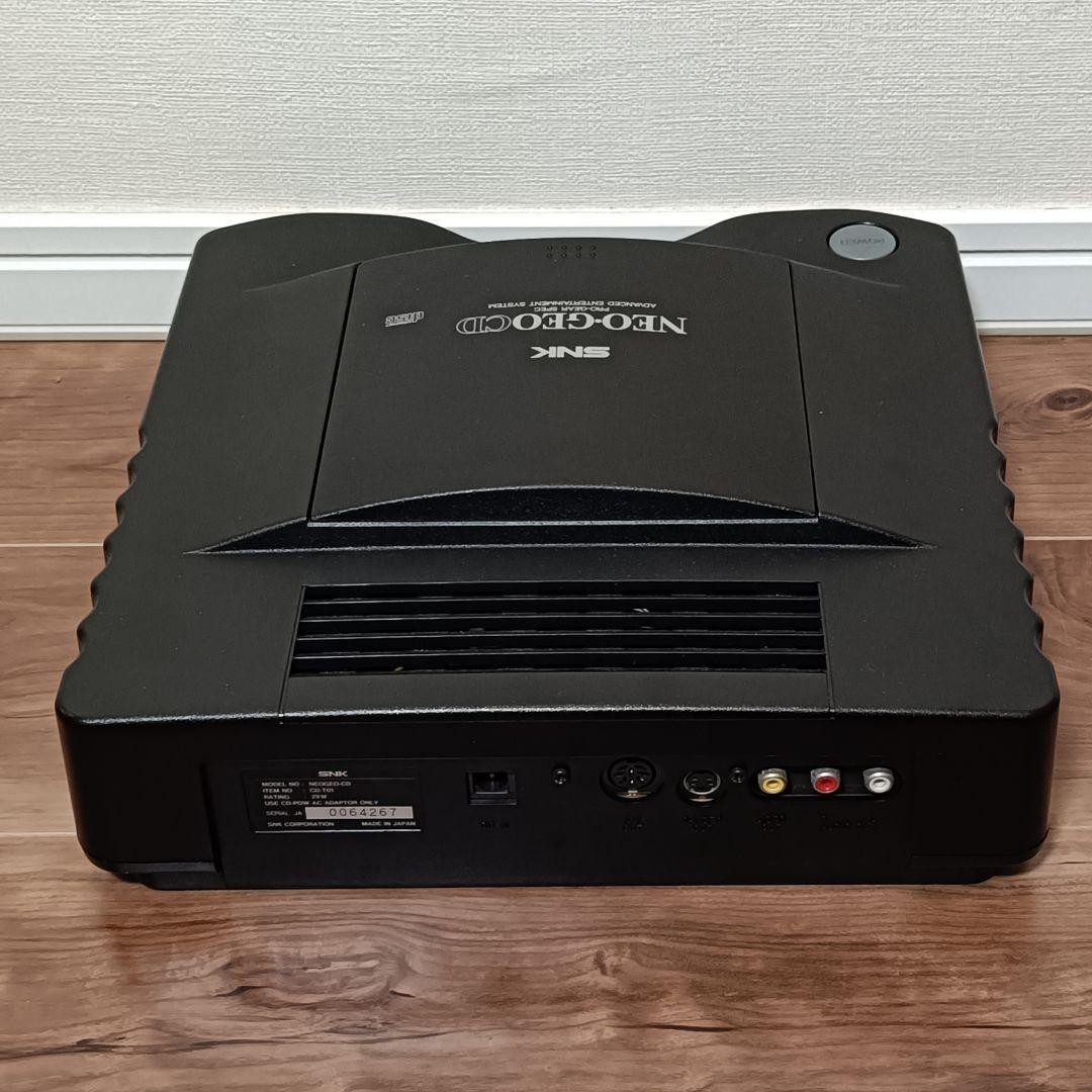 SNK NEOGEO CD Top Loading Console Controller AV Cable AC Adapter Japan Tested