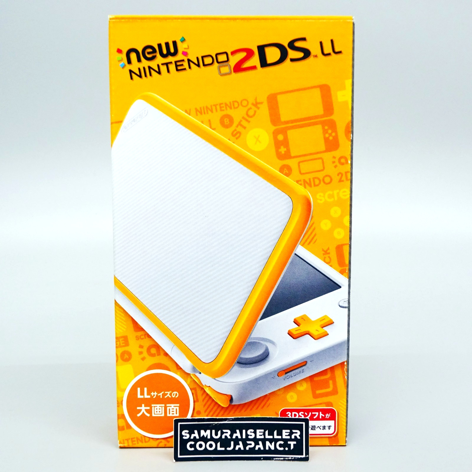 New Nintendo 2DS XL LL White Orange Console System Japan NEW
