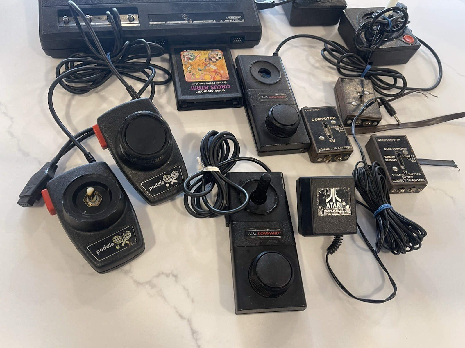 Coleco Gemini Video Game System Console Bundle Vintage – For Parts or Repair