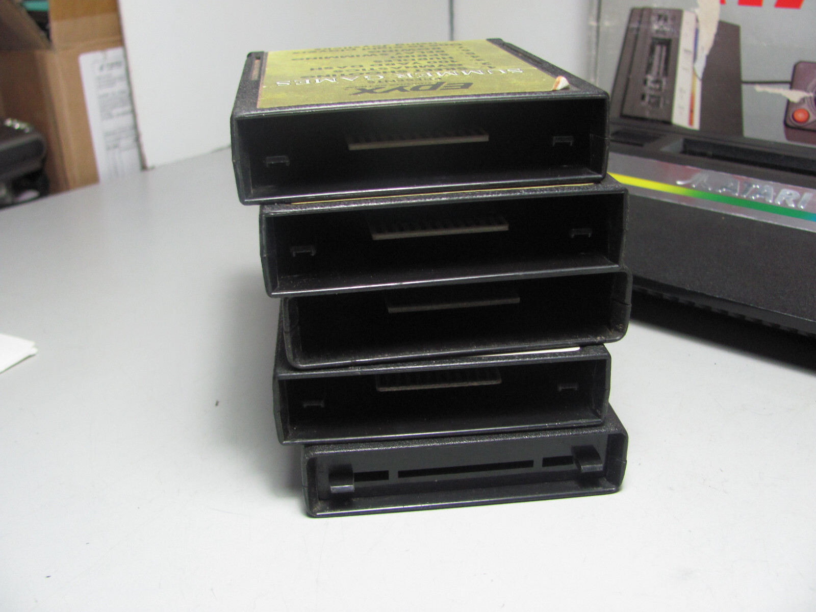 Atari 2600 JR Console 5 Games All Fully Tested & Working With Original Box