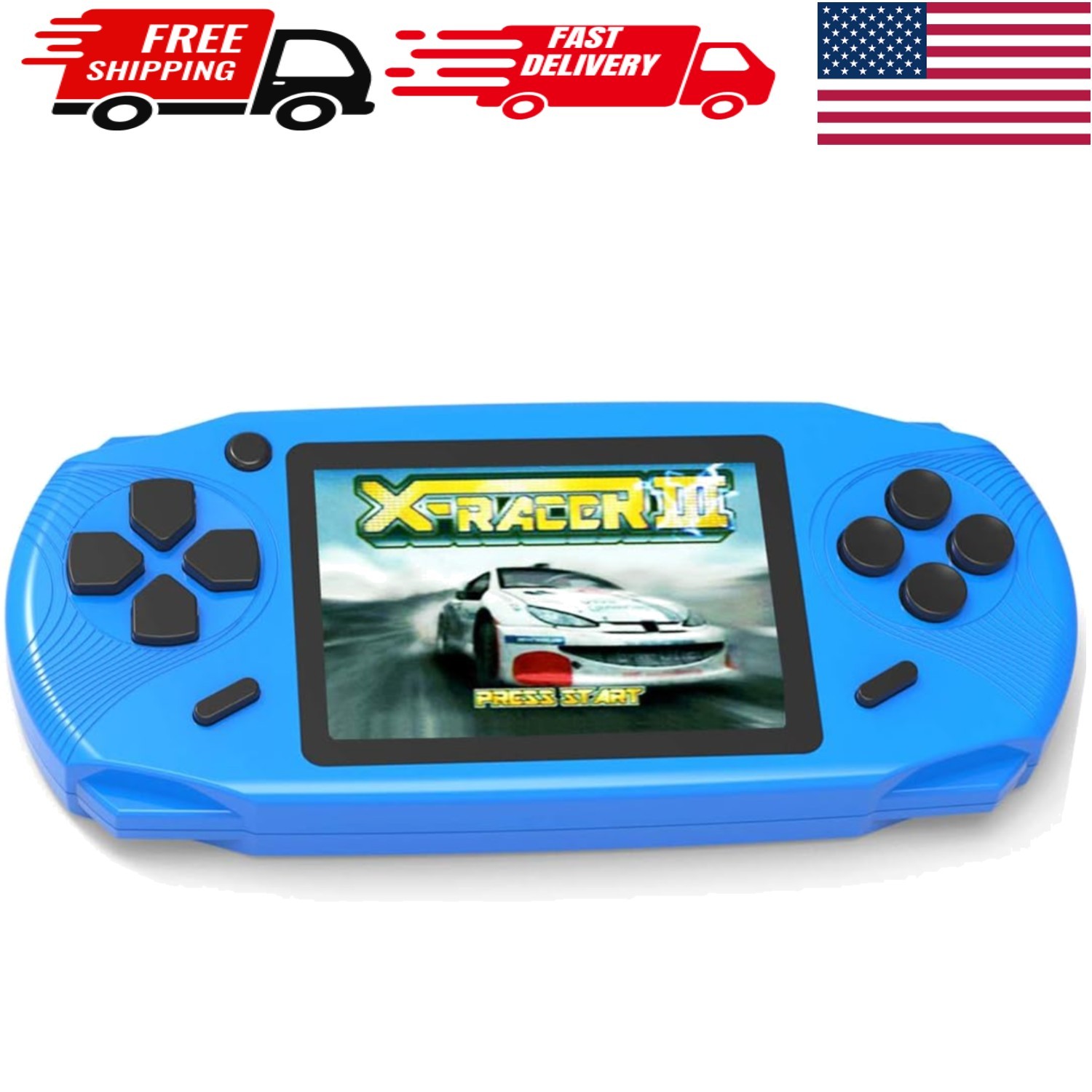 Portable 16-Bit Gaming Device with 100 Classic Games – Perfect Gift for All Ages