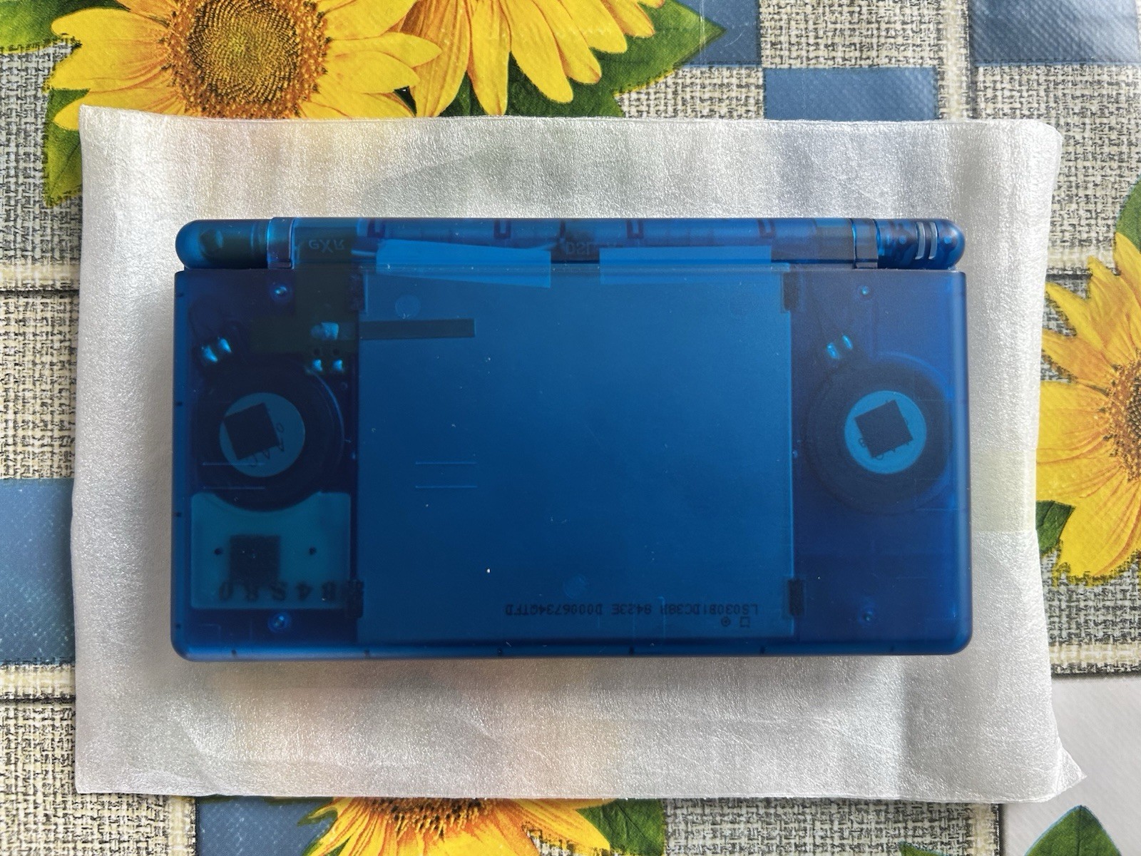 Nintendo DS Lite CUSTOM TRANSPARENT OCEAN BLUE – MINT CONDITION