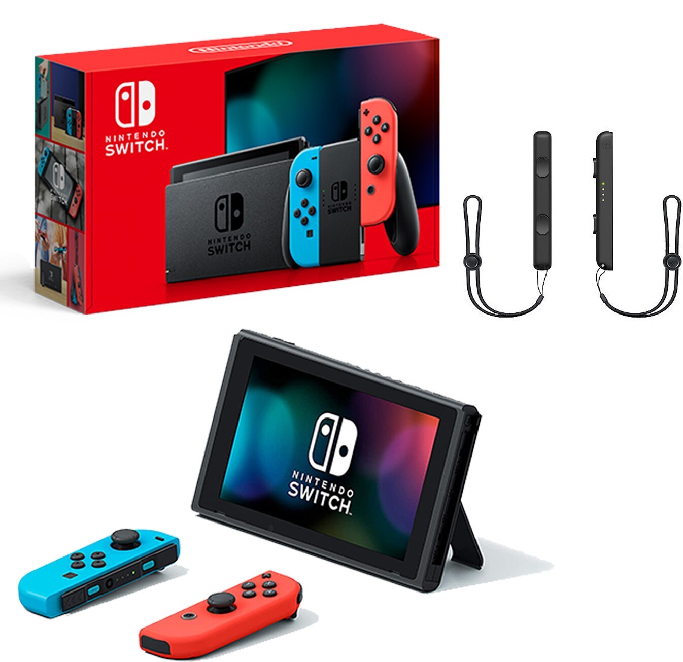 Nintendo Switch Red Blue Joy Cons 32GB V2 Gaming Console W/ 2 Day Shipping