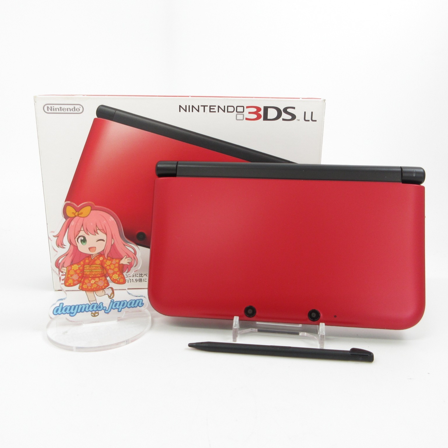 【Mint】Nintendo 3DS LL XL Red x Black Console Japanese Edition #DEN0519/02