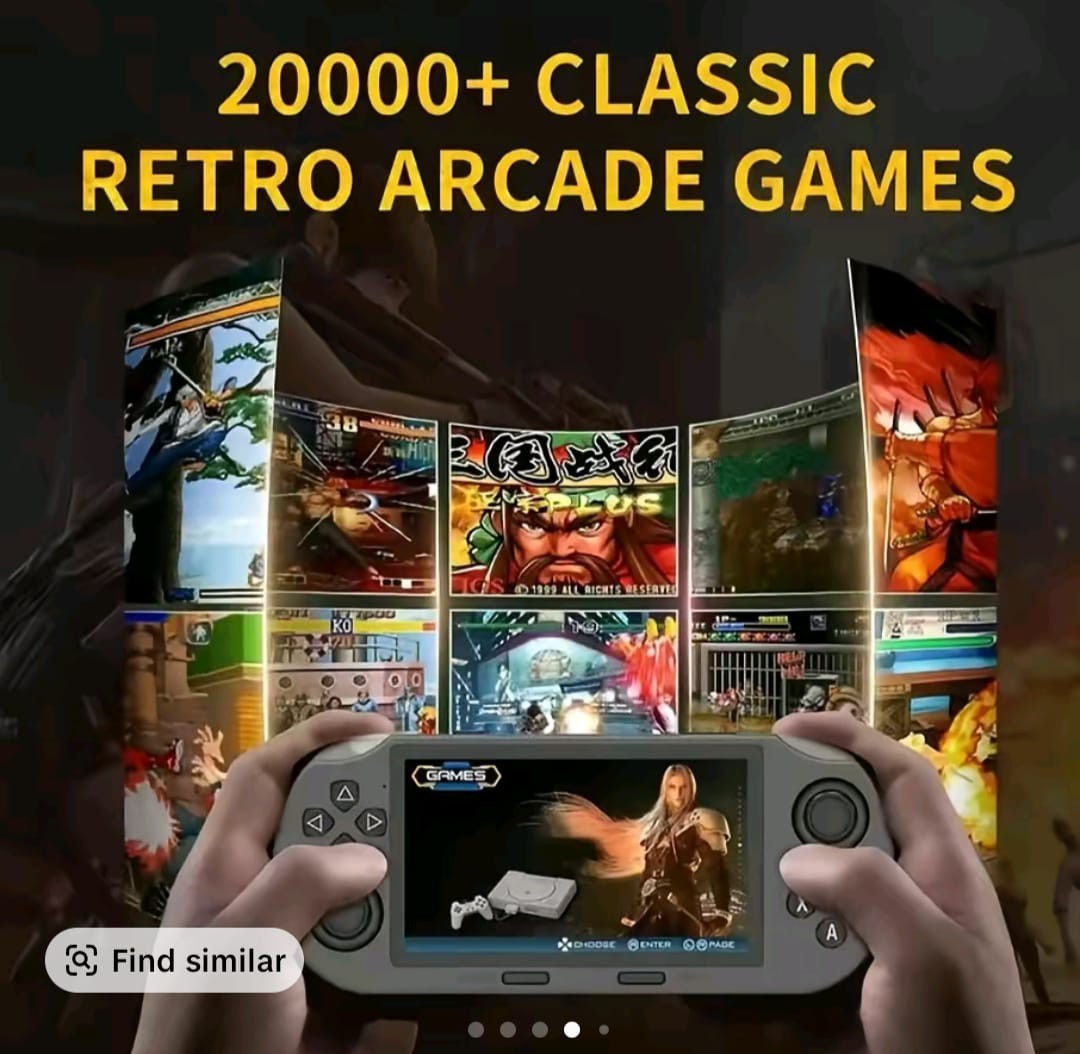 SF 3000 Retro Handheld Games Console With 4.5 Inch I P S Screen 3000mAh 16GB