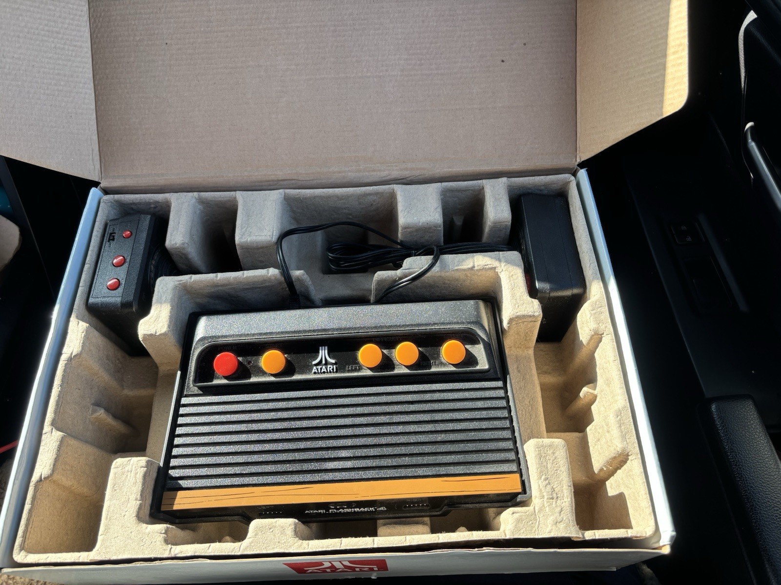 Atari Flashback 4 Black Orange Console with 75 Games & Wireless Controllers