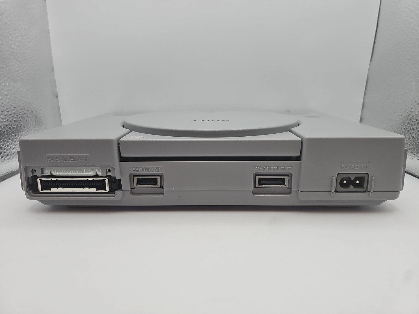 Sony PlayStation Launch Edition Gray Console – W/ 2 Blue Analog Controllers