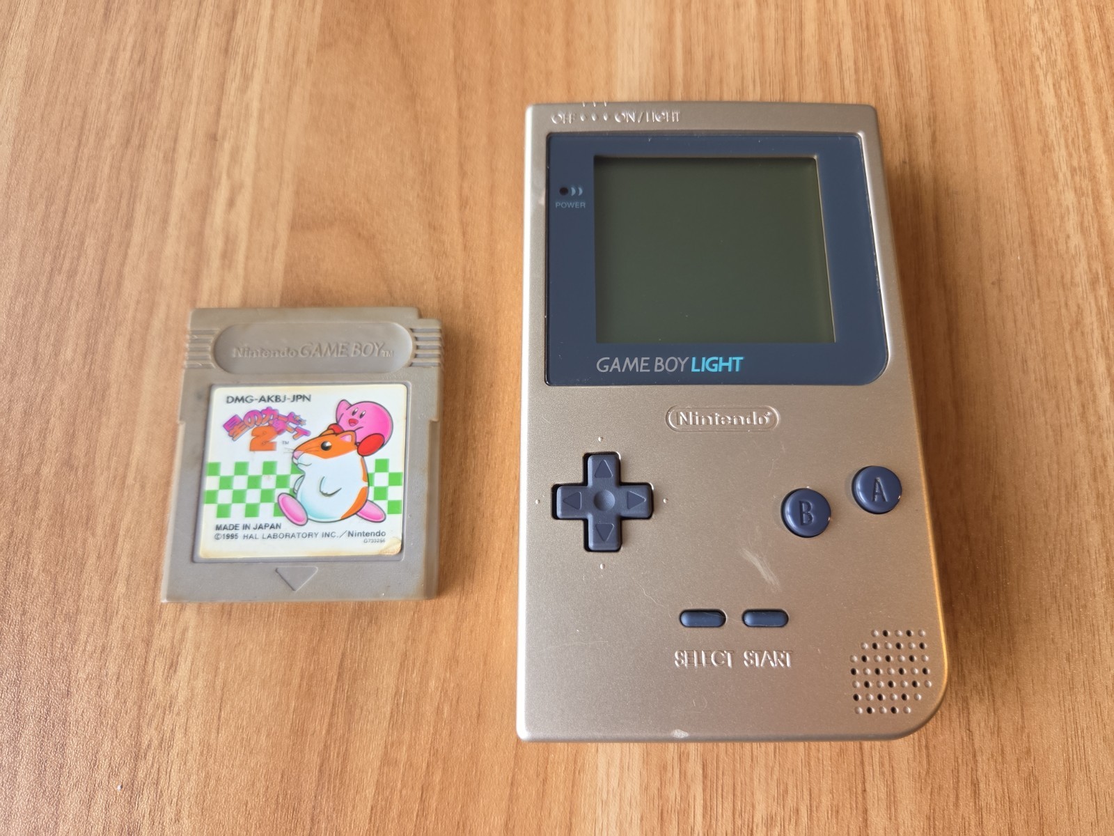 Nintendo Game Boy Light MGB-101 Gold Japan Import – Tested & Working – Rare