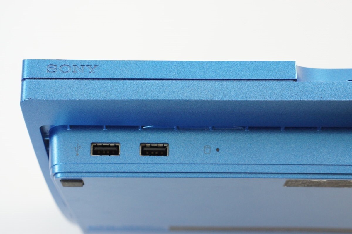 PS3 Playstation3 SPLASH BLUE Console CECH-3000B 320GB Tested System 02