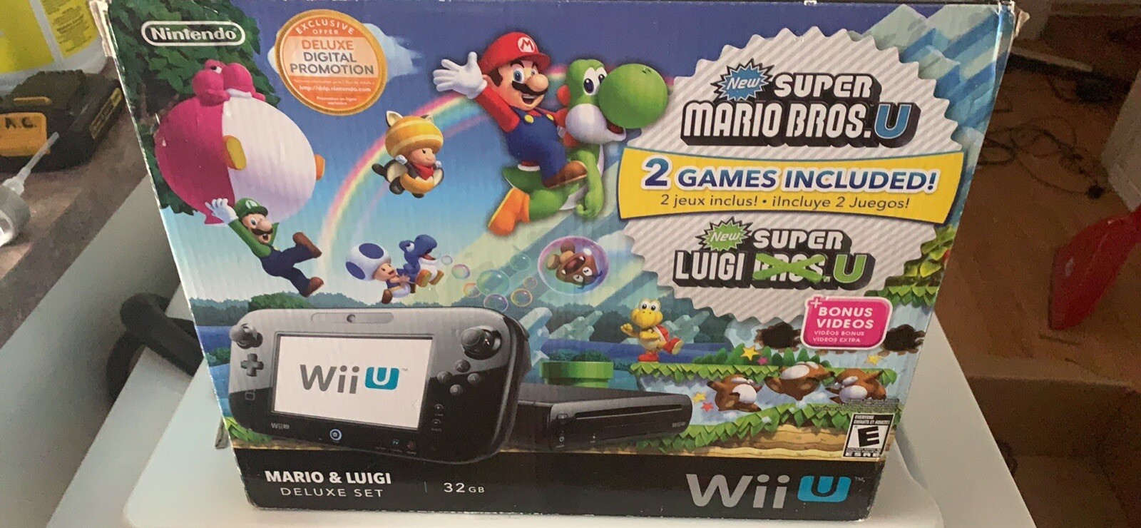 Nintendo Wii U Mario & Luigi Deluxe Set 32 GB Black Console (NTSC)
