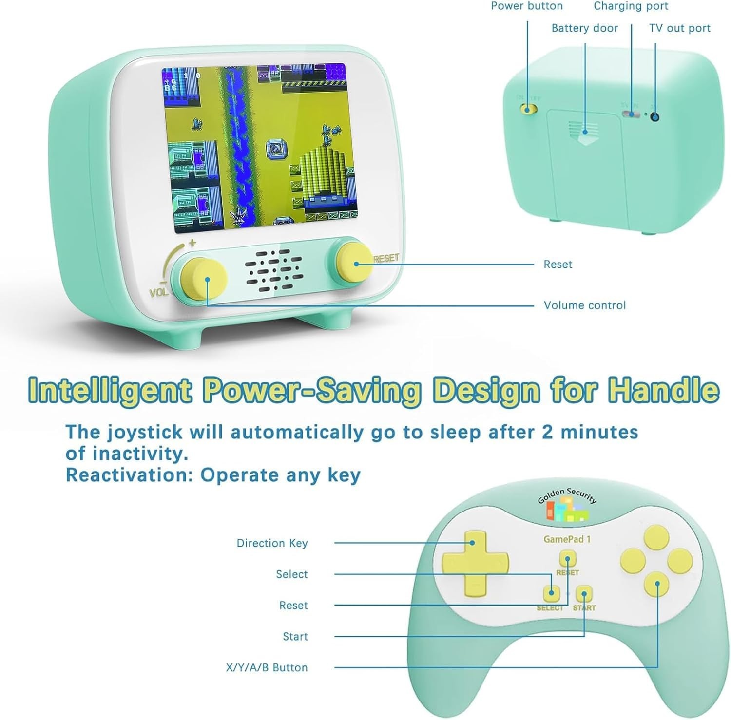 Classic Handheld Game System Promoting Cognitive Engagement for Kids and Adults