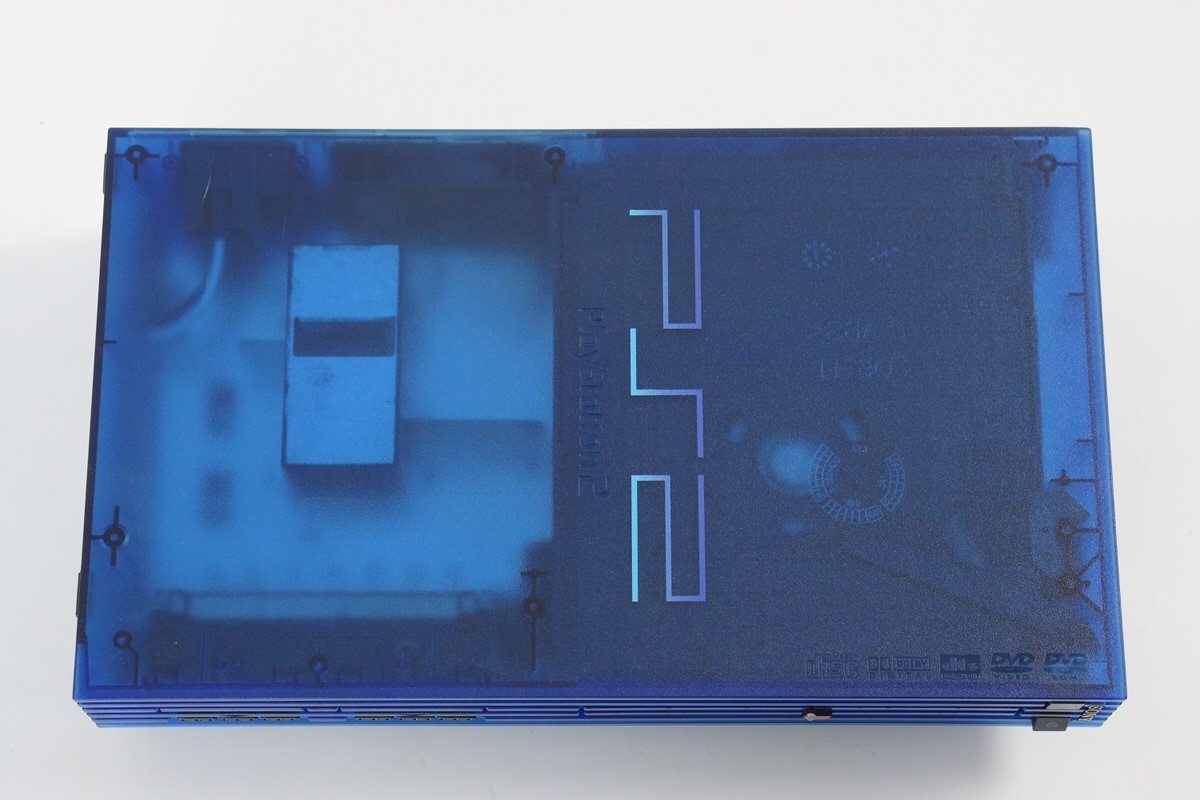 PS2 OCEAN BLUE Console System Made in Japan SCPH-37000 L NTSC-J Playstation 2 12