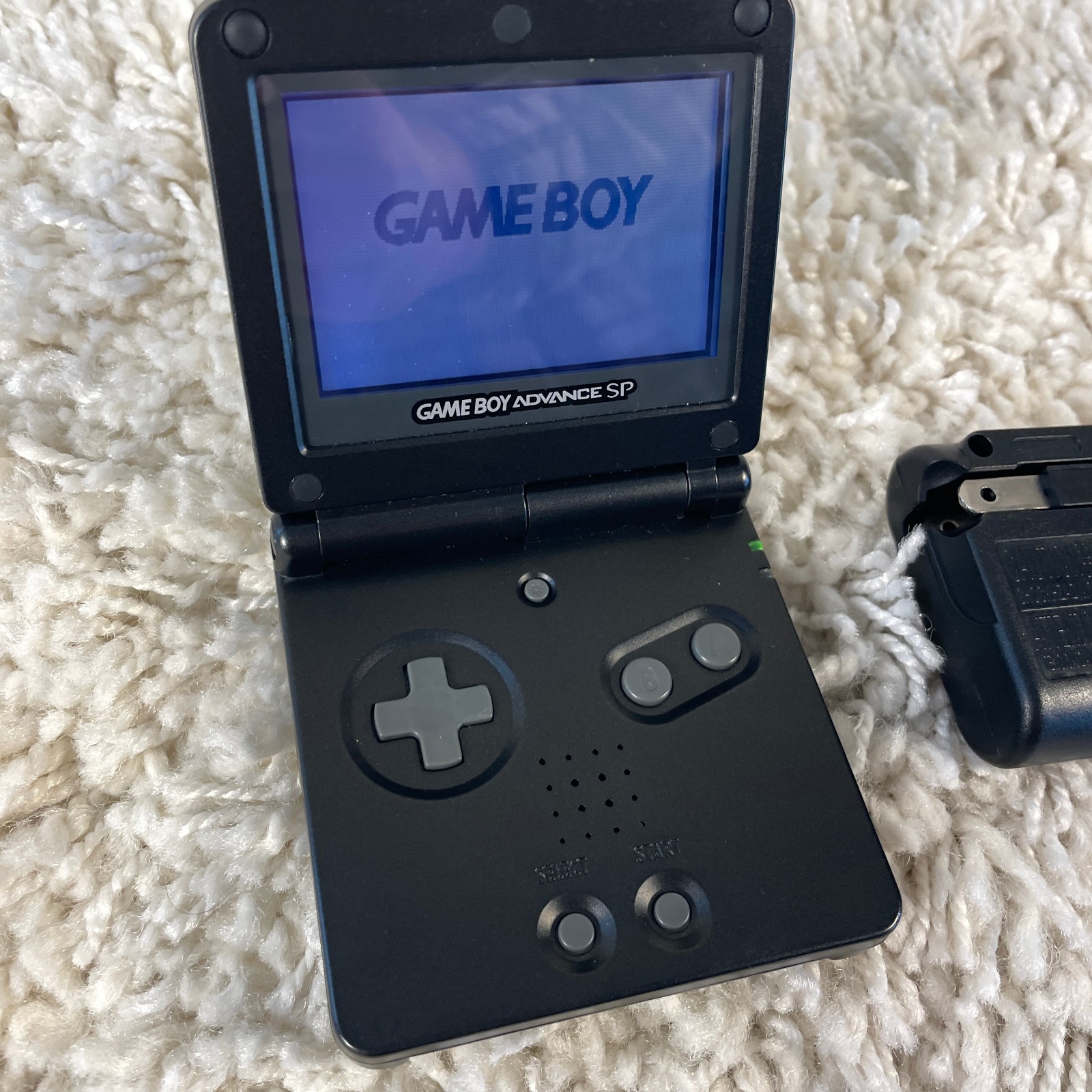 Nintendo Gameboy Advance GBA SP Handheld System Console Onyx Black Model AGS-001