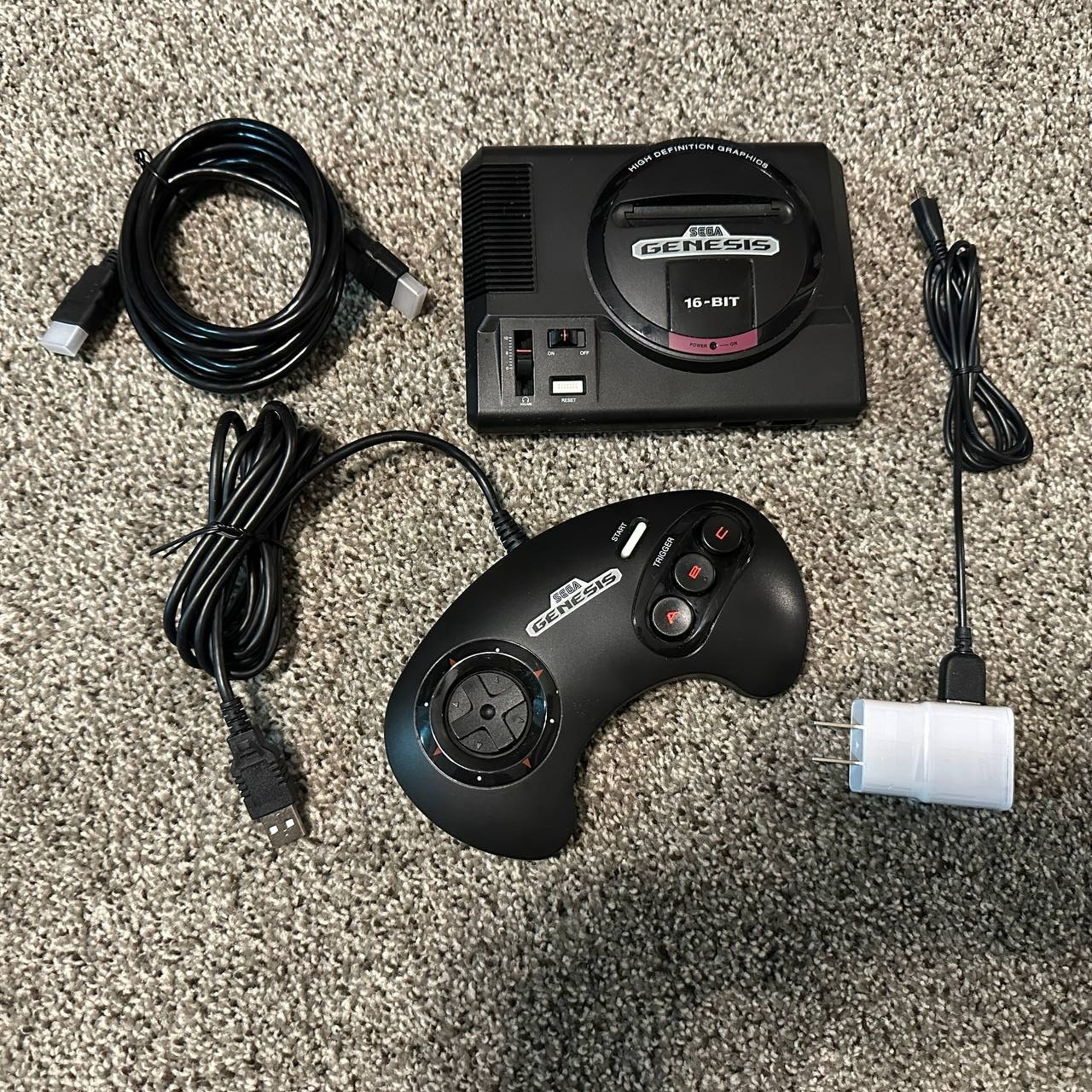 SEGA Genesis Mini 1 (2019) HDMI Console with 1 Wired Controller – USED