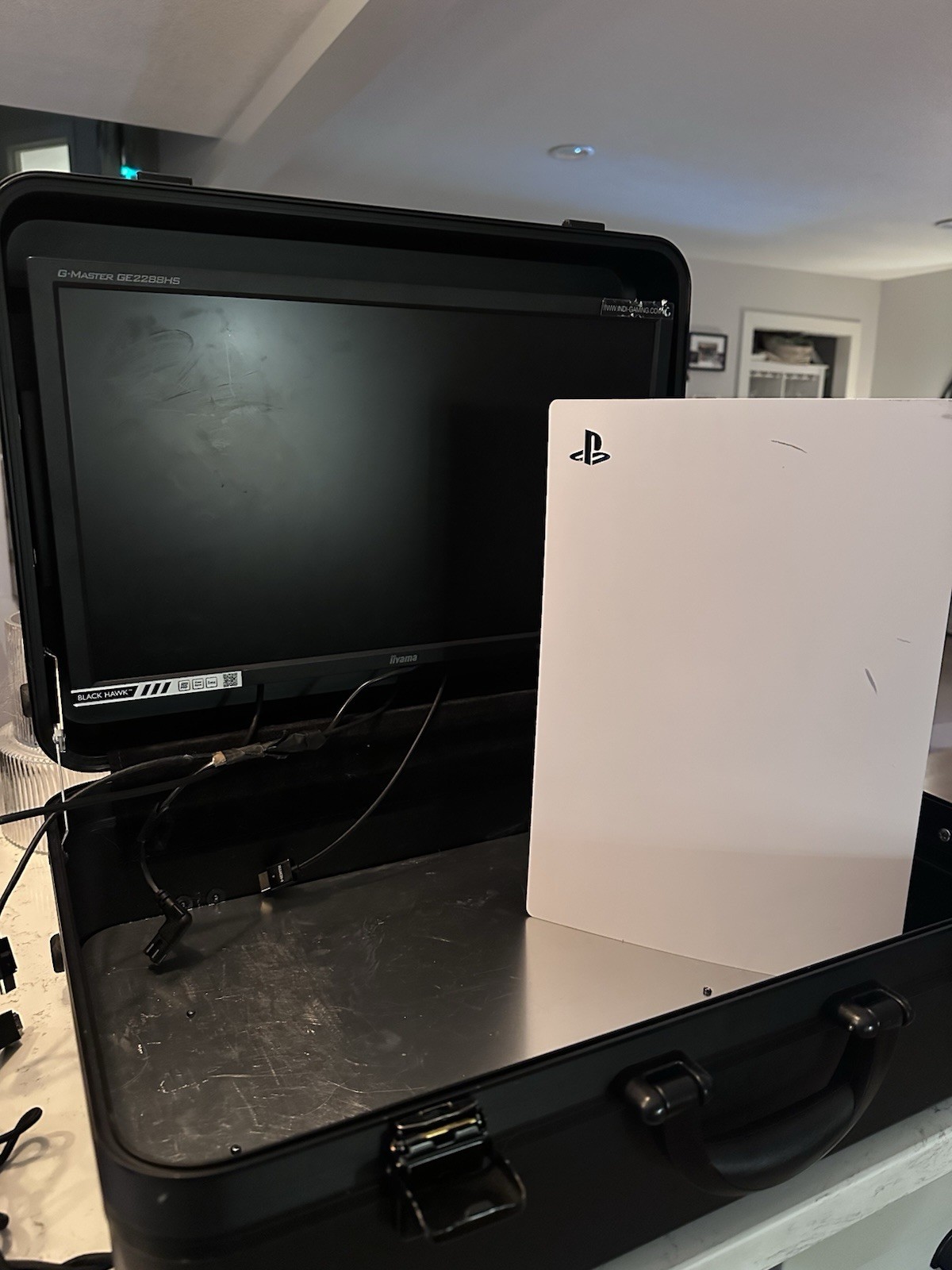Sony Playstation 5 825 GB + Portable Gaming Monitor Case + 1 Controller