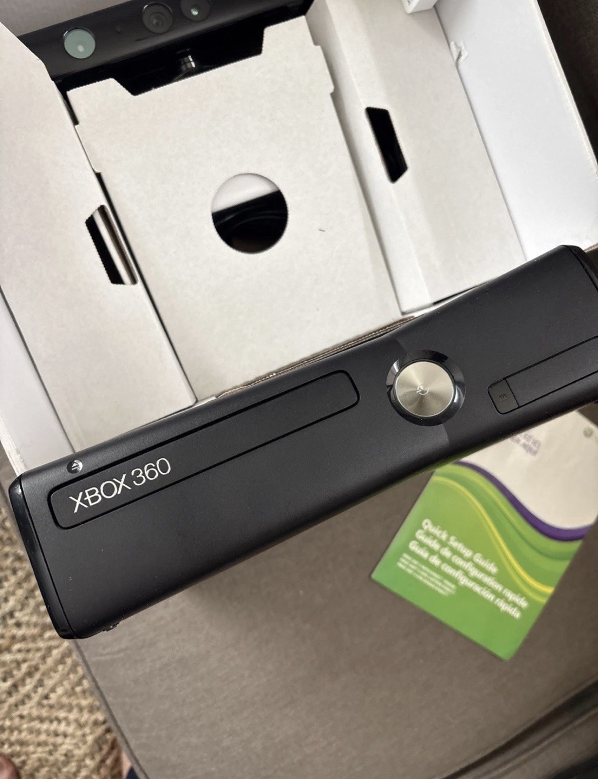 Microsoft Xbox 360 S Gaming Console and Kinect – Black
